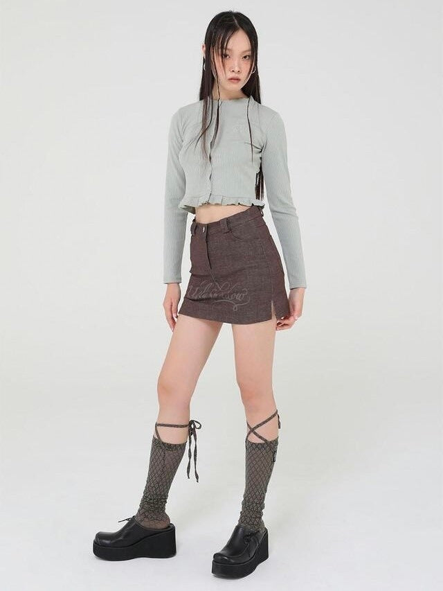 【Uglyshadow】90S DENIM PANTS SKIRT