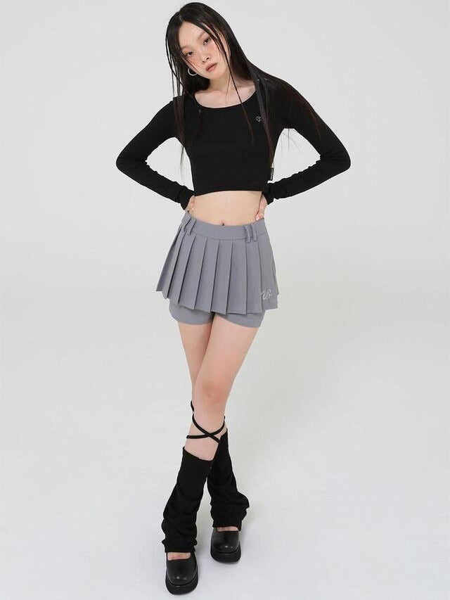 【Uglyshadow】PLEATS PANTS SKIRT