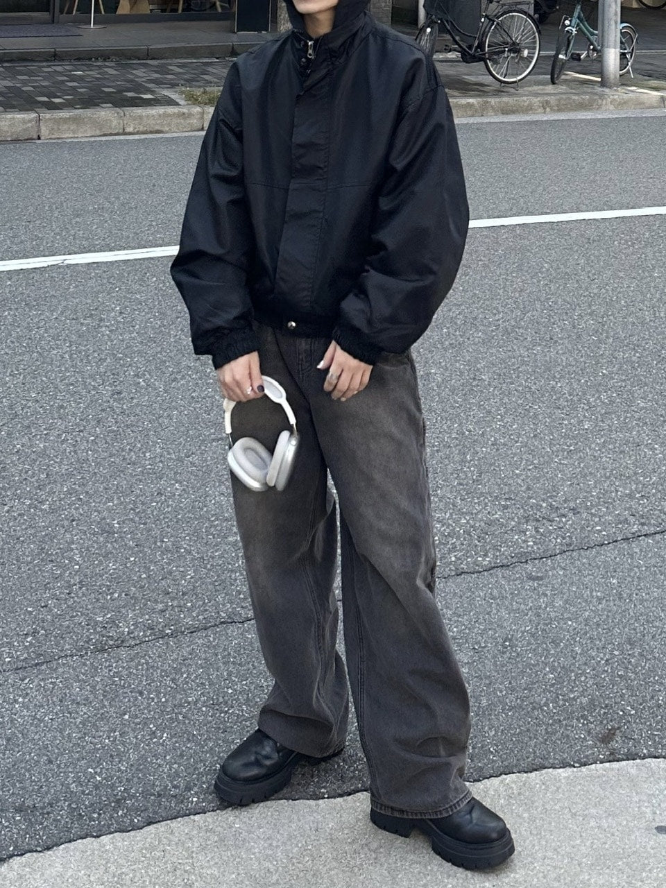 大阪店WEB限定受注制【Chikashitsu +】vintage wash carpenter denim pants (2color)