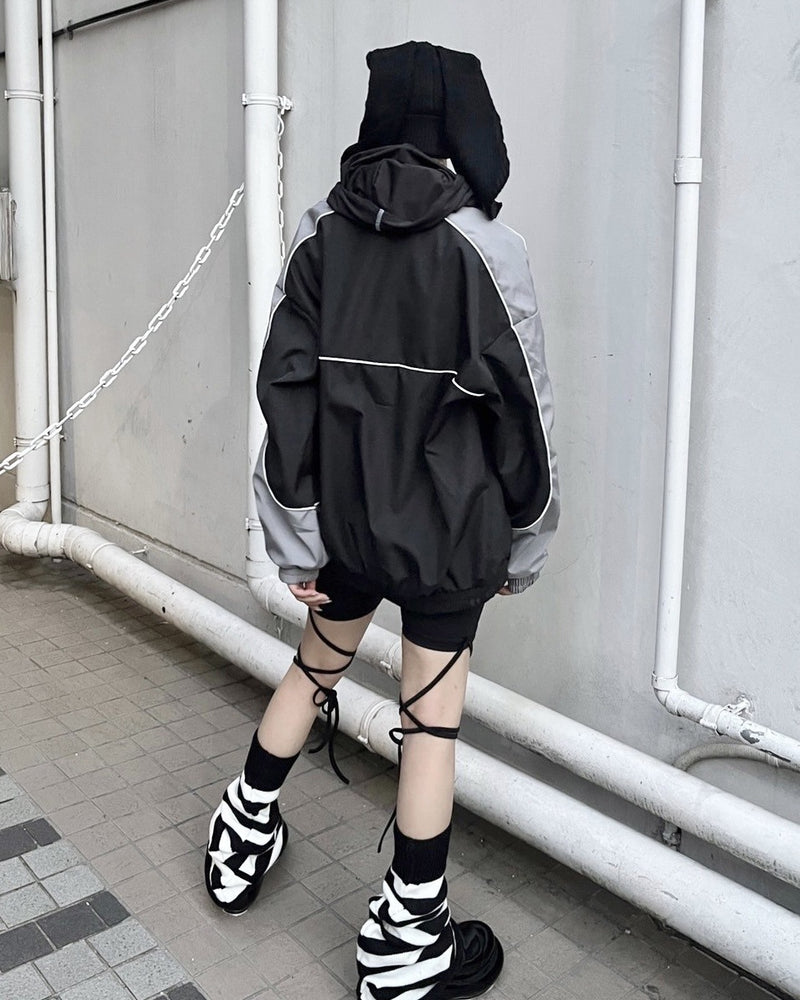 受注制【Never mind the XU】star zipup blouson