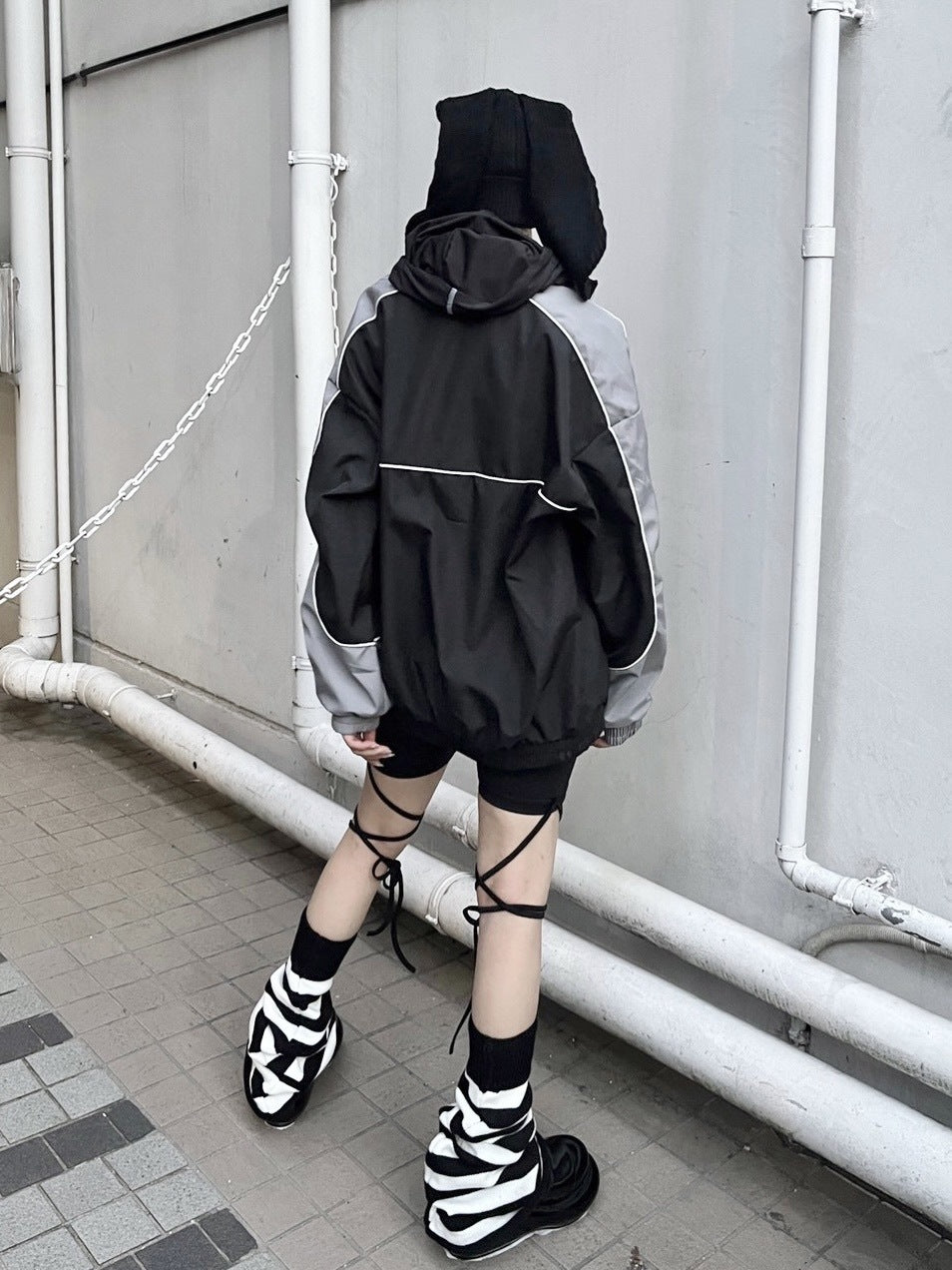 受注制【Never mind the XU】star zipup blouson