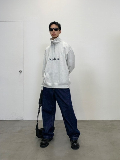 【ARCH by ROARINGWILD】HALF ZIPPER LOGO SWEATERSHIRT