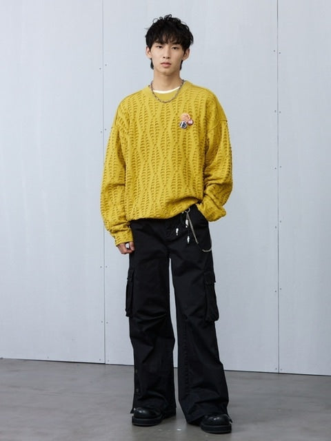 【ARCH by ROARINGWILD】FISH SCALE PATTERN SWEATER