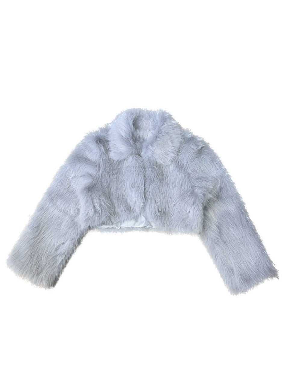 【Never mind the XU】cropped fur jacket (4color) / 【ネバーマインドザエックスユー】クロップドファー長袖ジャケット