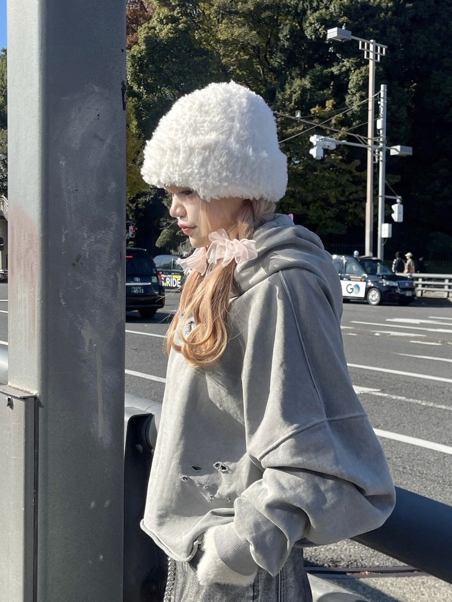 受注制【nmtc +】hairy beanie (3color)