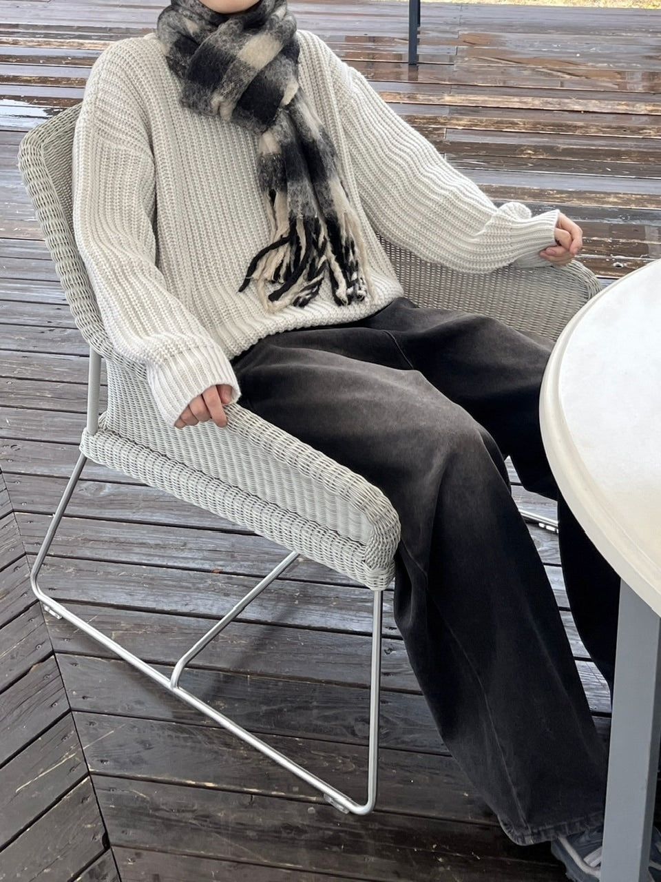 受注制【youll】waffle knit (2color)