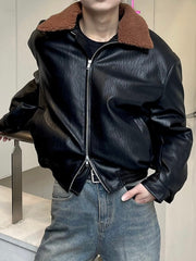 受注制【Chikashitsu +】biker leather mustang jacket
