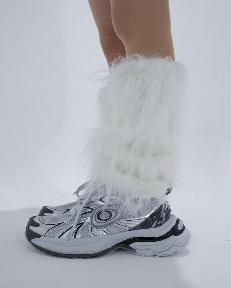 受注制【Bizarre Maiden】fur leg warmer (2color)