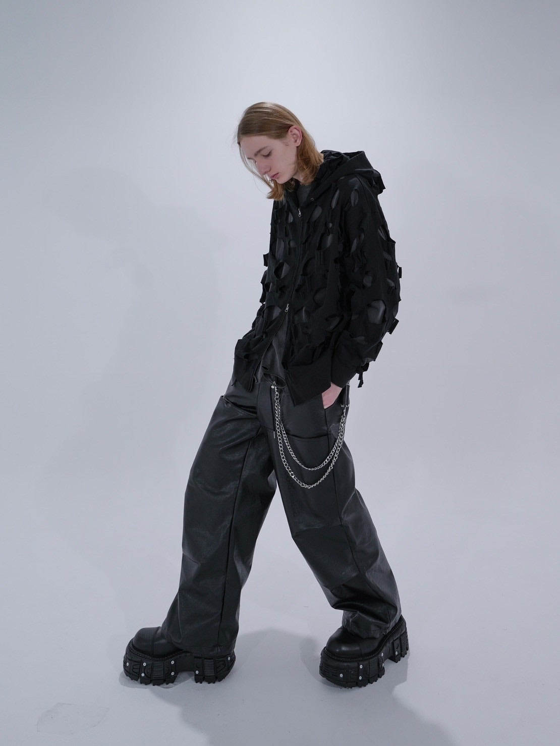 【Bizarre Maiden】damage full zip hoodie