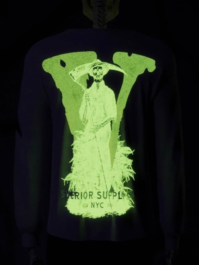 【VLONE】Gatekeeper Framer Long Sleeve T-Shirt / 【ヴィーローン】ロゴプリント長袖Tシャツ