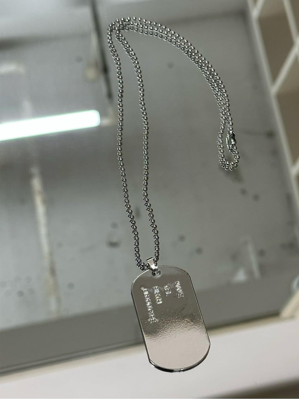 大阪店WEB限定【Chikashitsu +】dog tag necklace