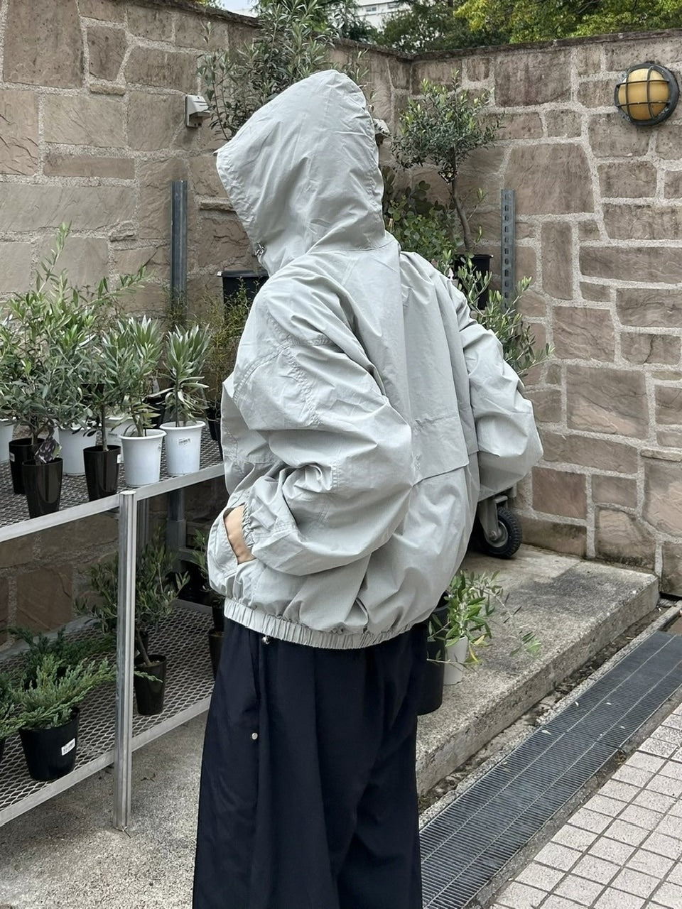 受注制【youll】nylon hooded blouson (2color)
