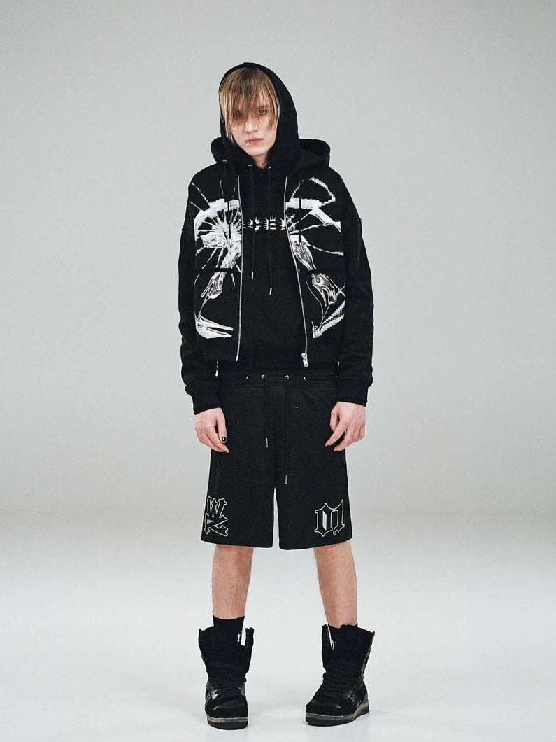 【RACER WORLDWIDE】Spike Text Hoodie