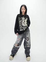 受注制【Bizarre Maiden】vintage mesh long sleeve (2color)