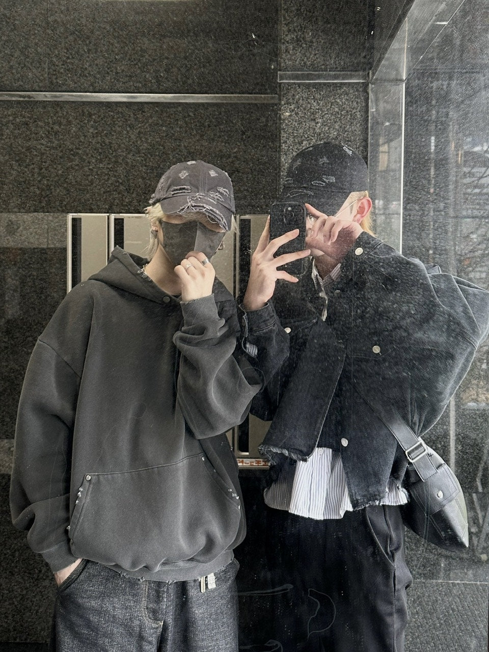 大阪店WEB限定受注制【Chikashitsu +】vintage damage cap (2color)