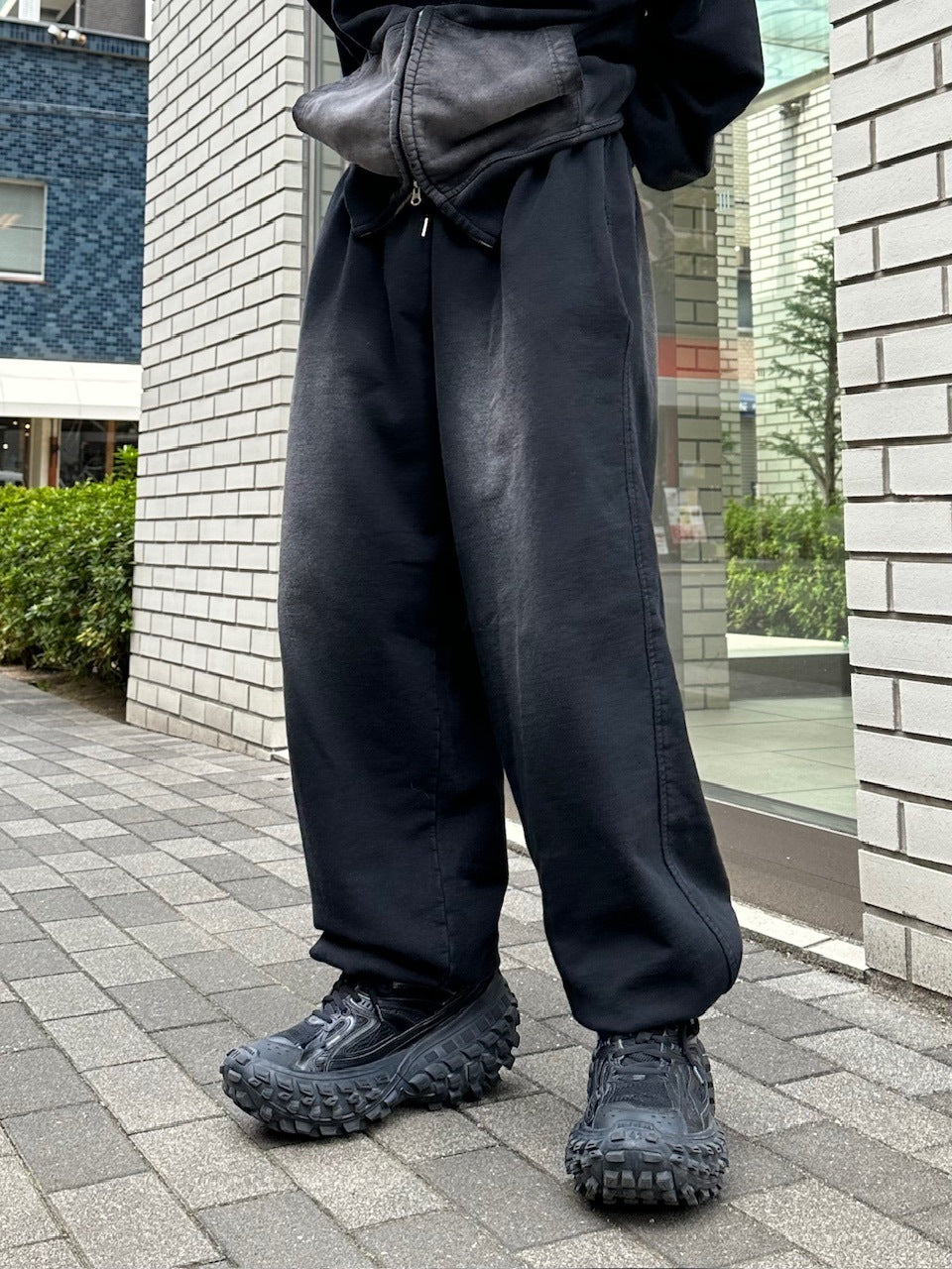 大阪店WEB限定受注制【Chikashitsu +】vintage wash sweat pants