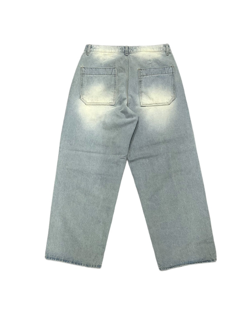 受注制【Never mind the XU】heart key ring denim pants