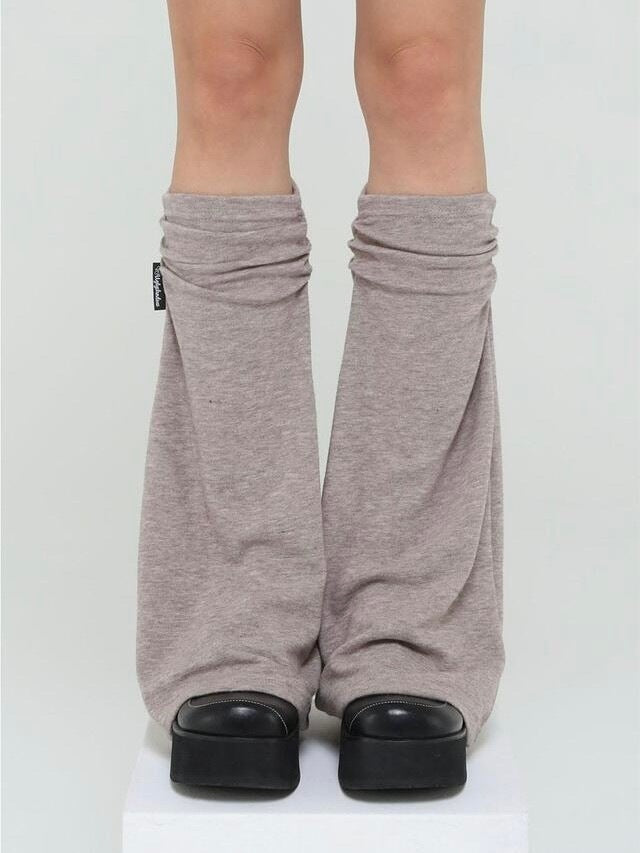 【Uglyshadow】SOFT SHIRRING LEG WARMER