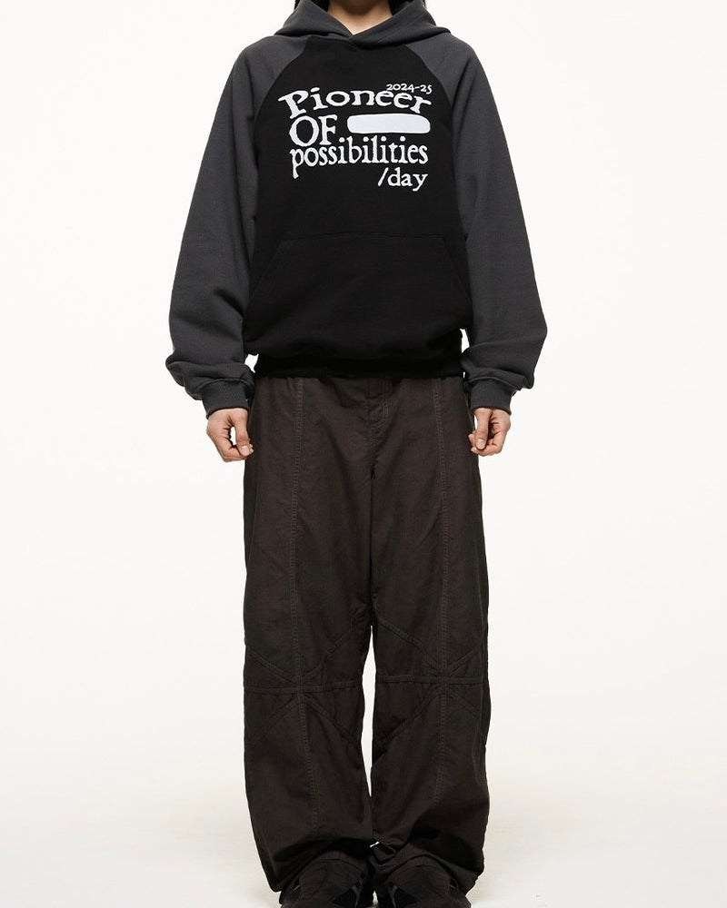 【THECOLDESTMOMENT】pioneer raglan hoodie