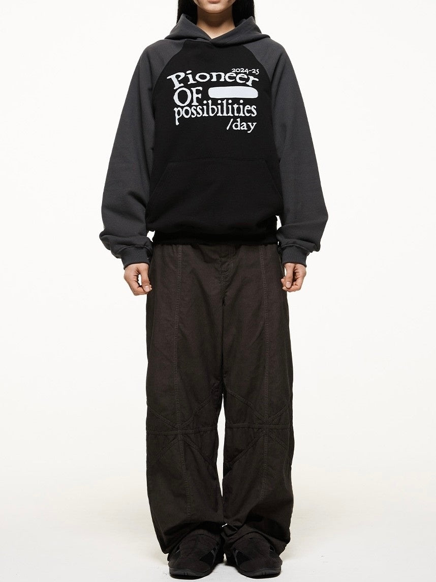 【THECOLDESTMOMENT】pioneer raglan hoodie