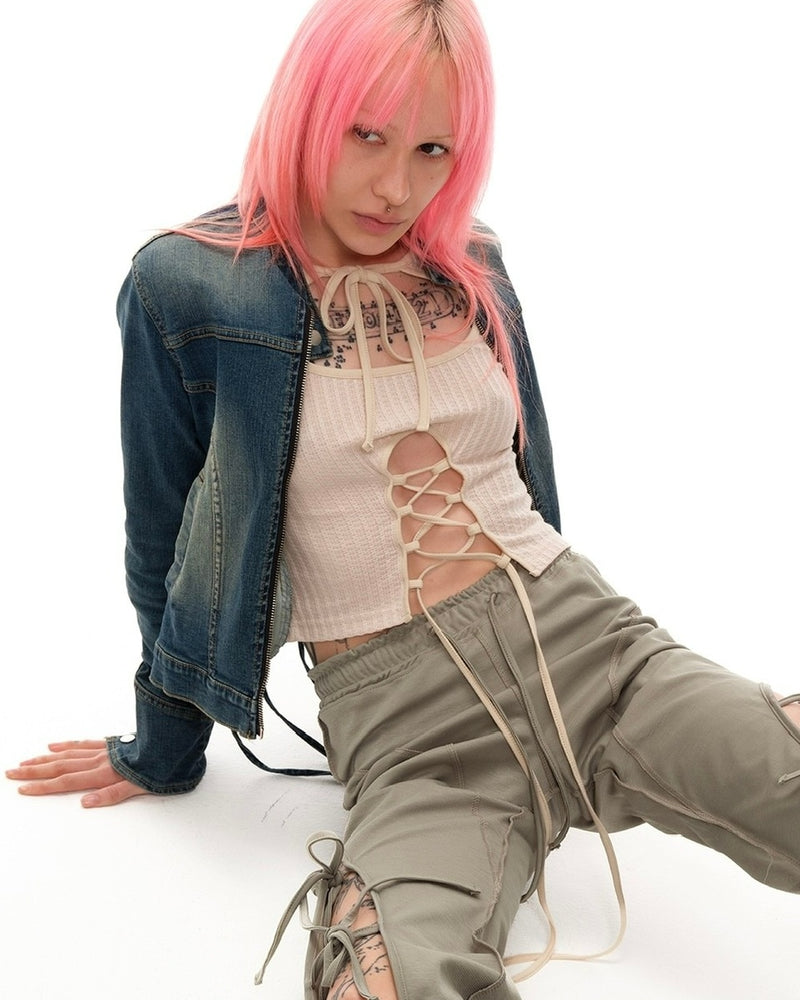 【YOUTHBATH】STRING BANDING PANTS