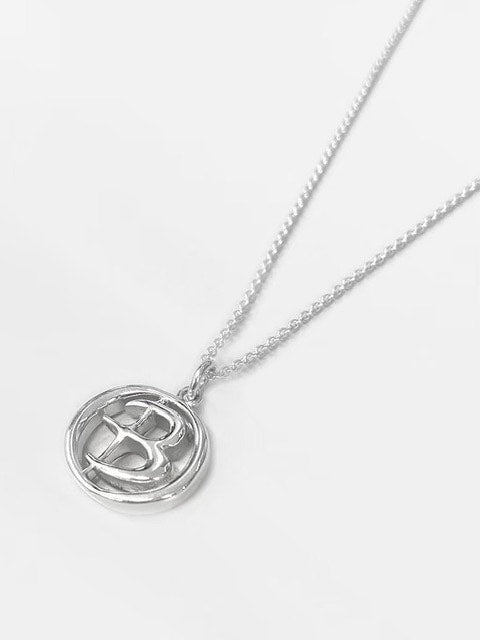 【BLACK PURPLE】silver925 Signity Symbol Necklace