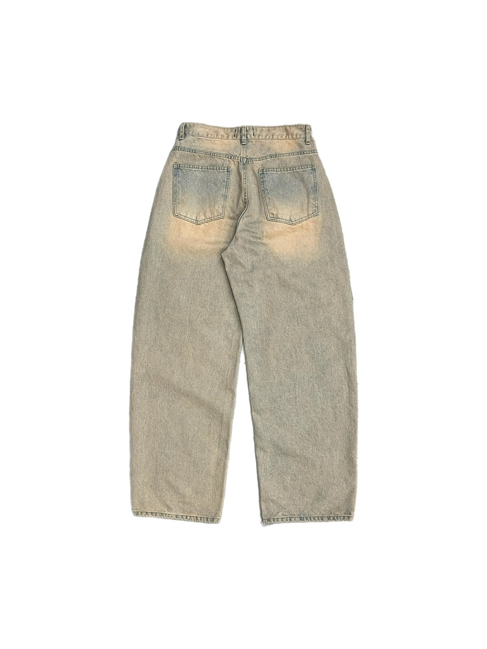 【Chikashitsu +】vintage wash semi wide denim pants 3 / 【チカシツプラス】ヴィンテージウォッシュセミワイドデニムパンツ
