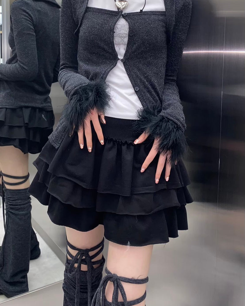 受注制【nmtc +】fur borero cardigan (2color)