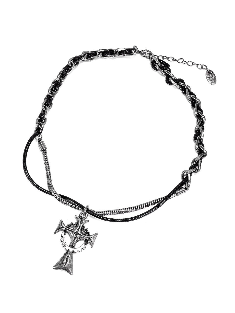 【Rosen Kreuz】guilty cross leather necklace