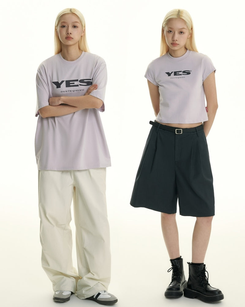 【TGNS】Short Length Yes Logo Tee