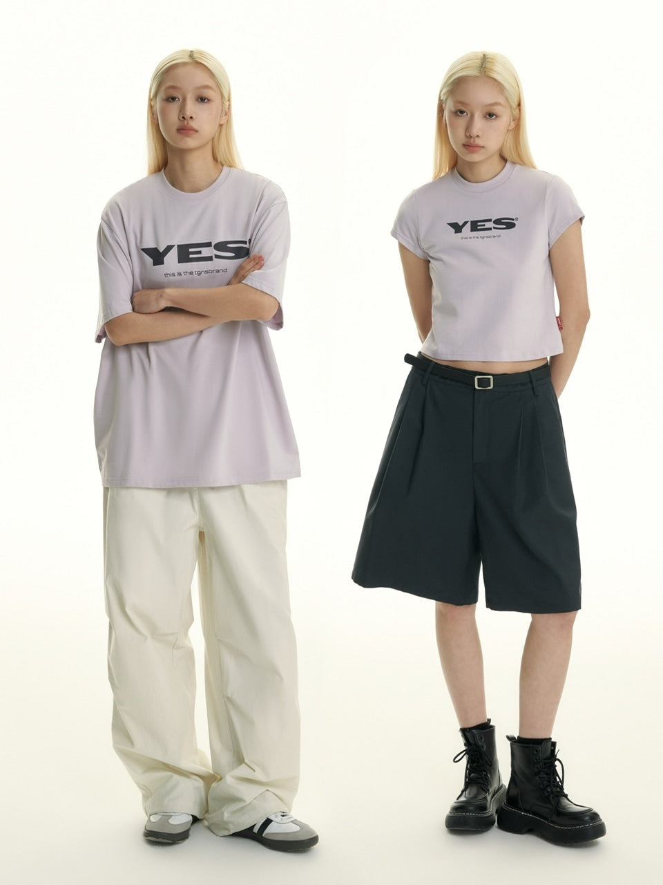 【TGNS】Short Length Yes Logo Tee