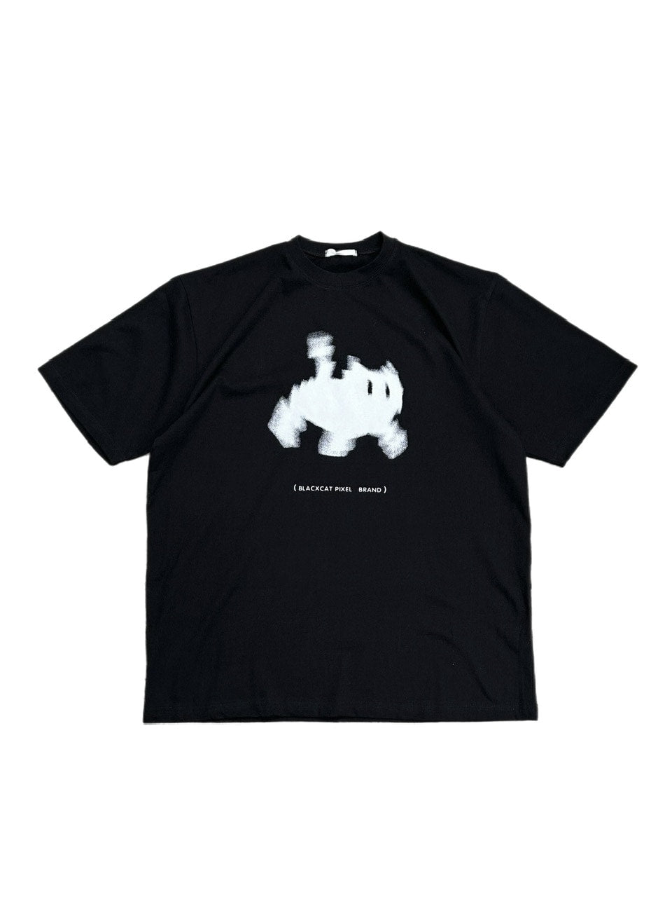 大阪店WEB限定【Chikashitsu +】oversized pixel cats t-shirt (2color)