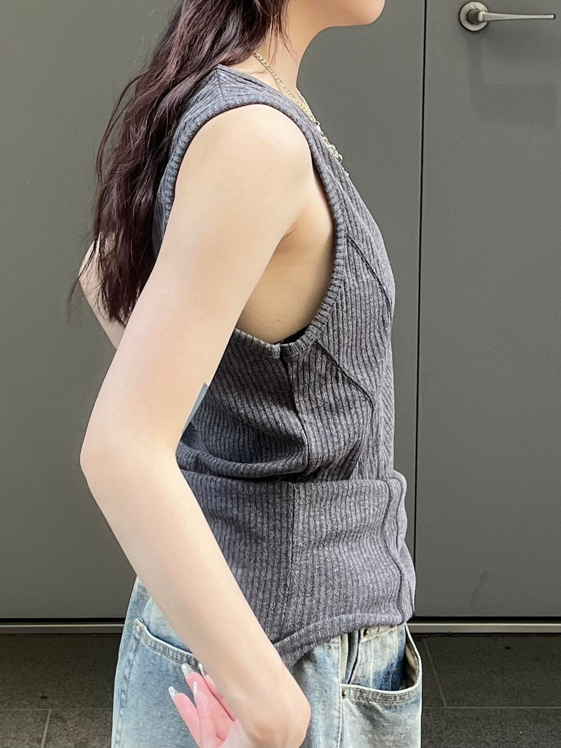 受注制【nmtc +】tight tank top (3color)