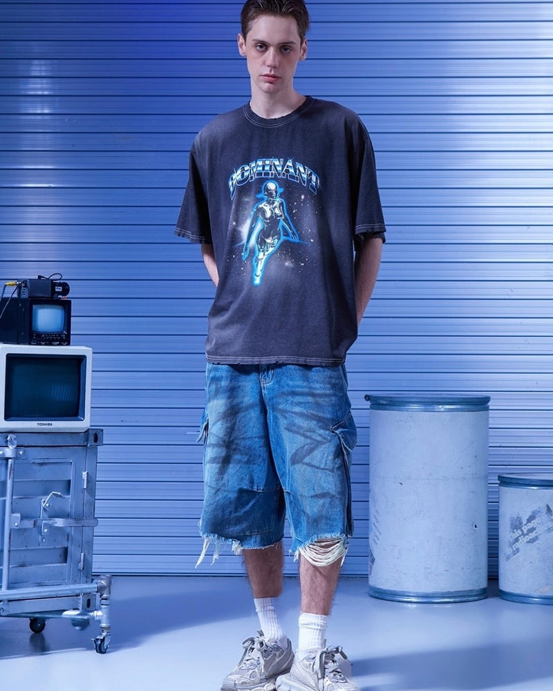【DOMINANT】Space Mood Washing T-shirt