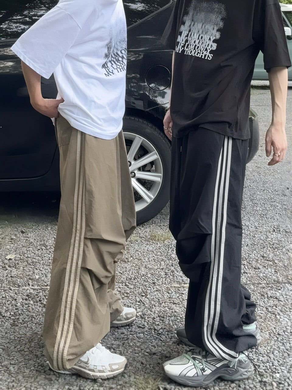 受注制【RENOL】side line parachute pants (2color)