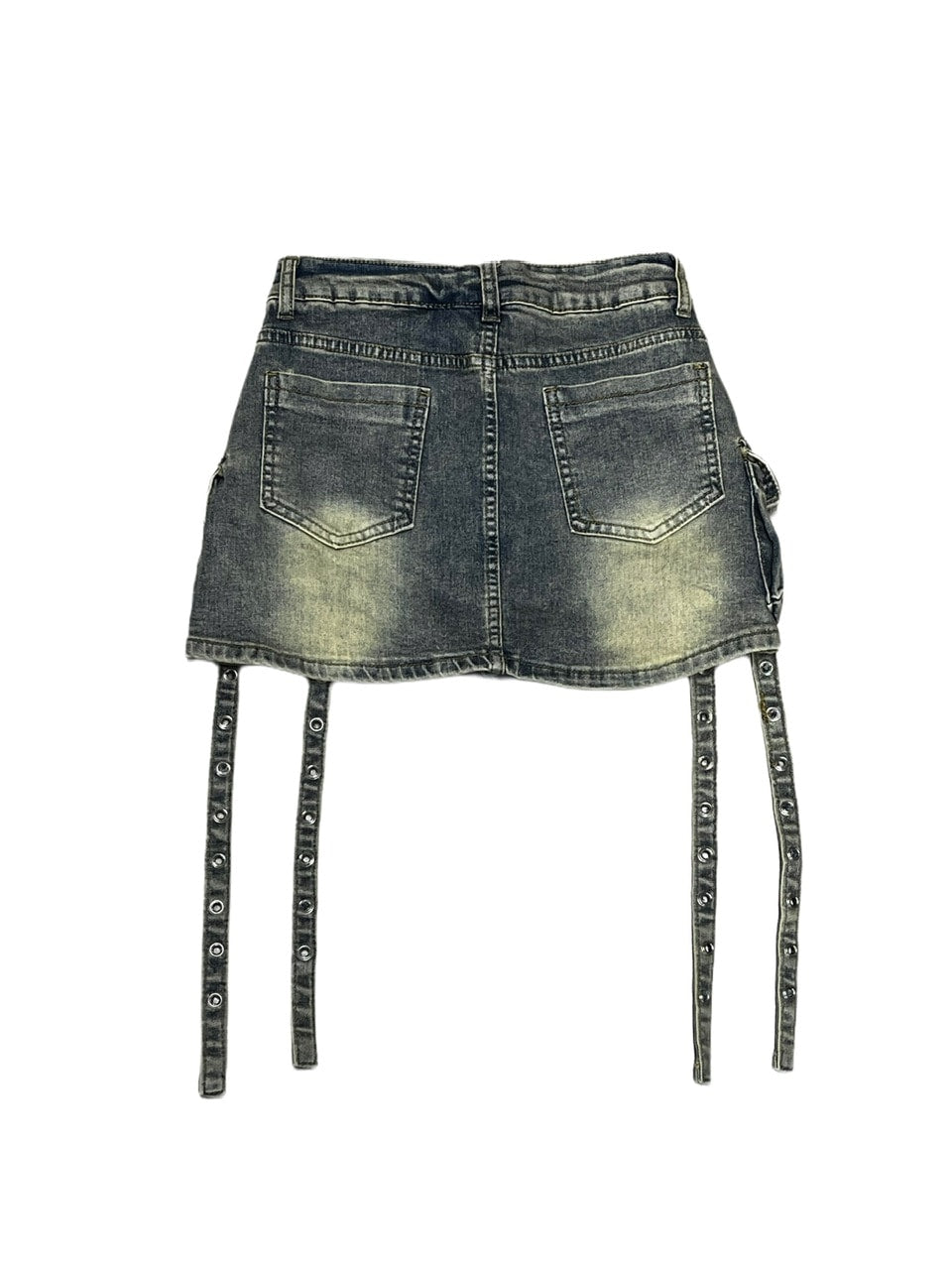 受注制【Never mind the XU】cargo denim skirt (2color)