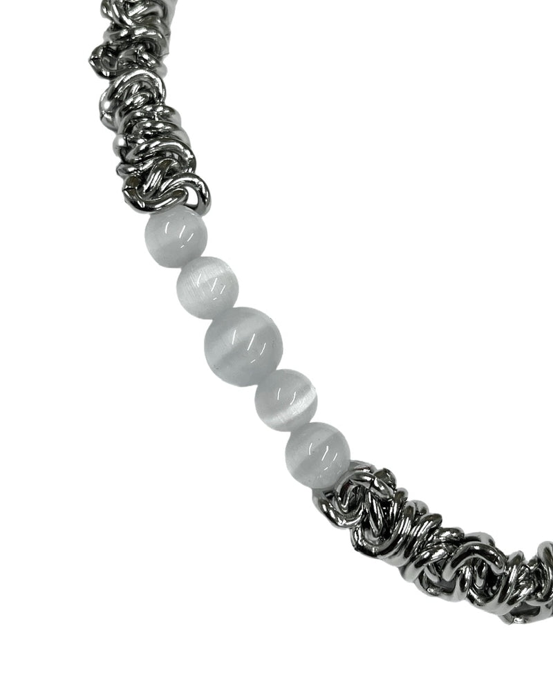 受注制【Never mind the XU】stone chain necklace