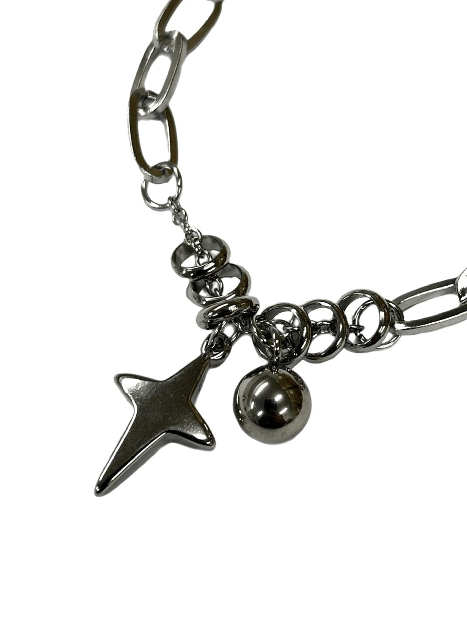 受注制【Never mind the XU】galaxy chain bracelet 2 / 【ネバーマインドザエックスユー】ギャラクシーチェーンブレスレットシルバーブレスレット
