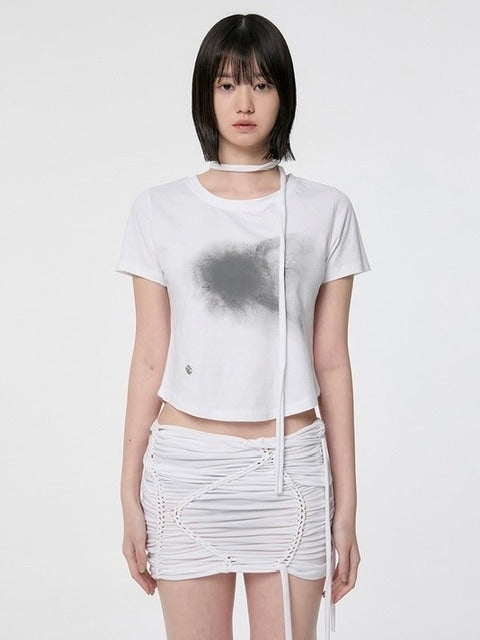 【FLAREUP】Vanish Tie Scarf T-Shirt