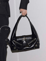 【NOT KNOWING】Small Moto Hobo Bag (LEATHER) /【ノットノーイング】スモールモトホボバッグ