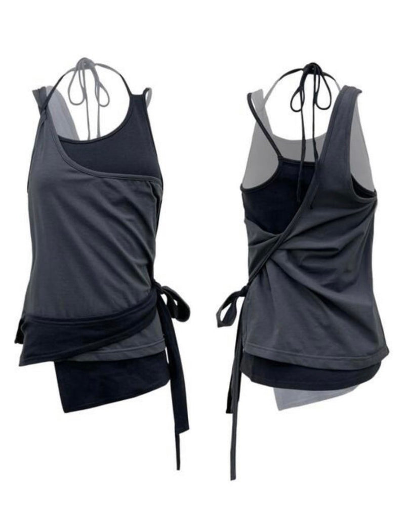 【NACHE】MULTIWAY LAYERED SLEEVELESS