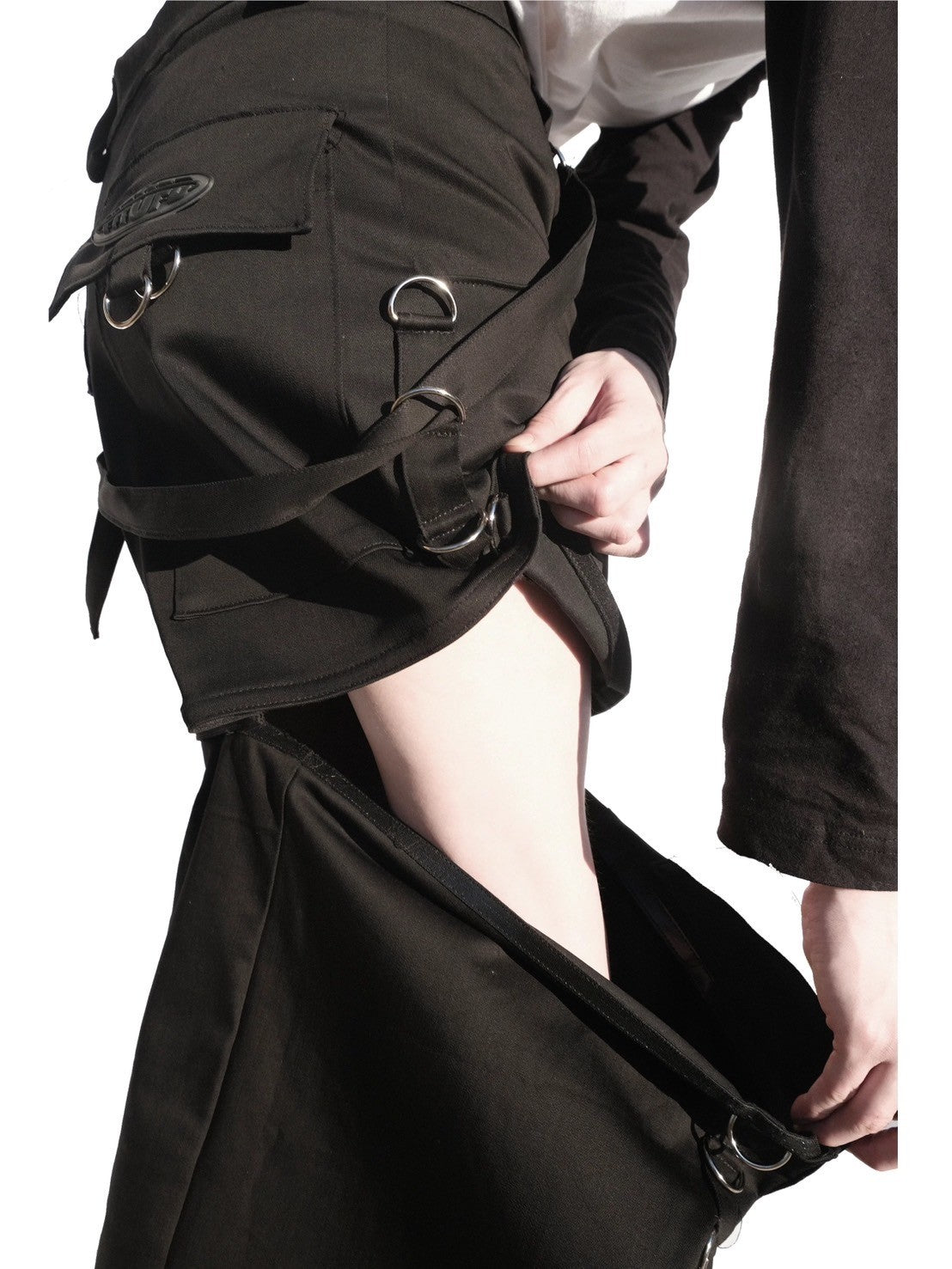 【YRUFO】MECHA SKIRT(COTTON)