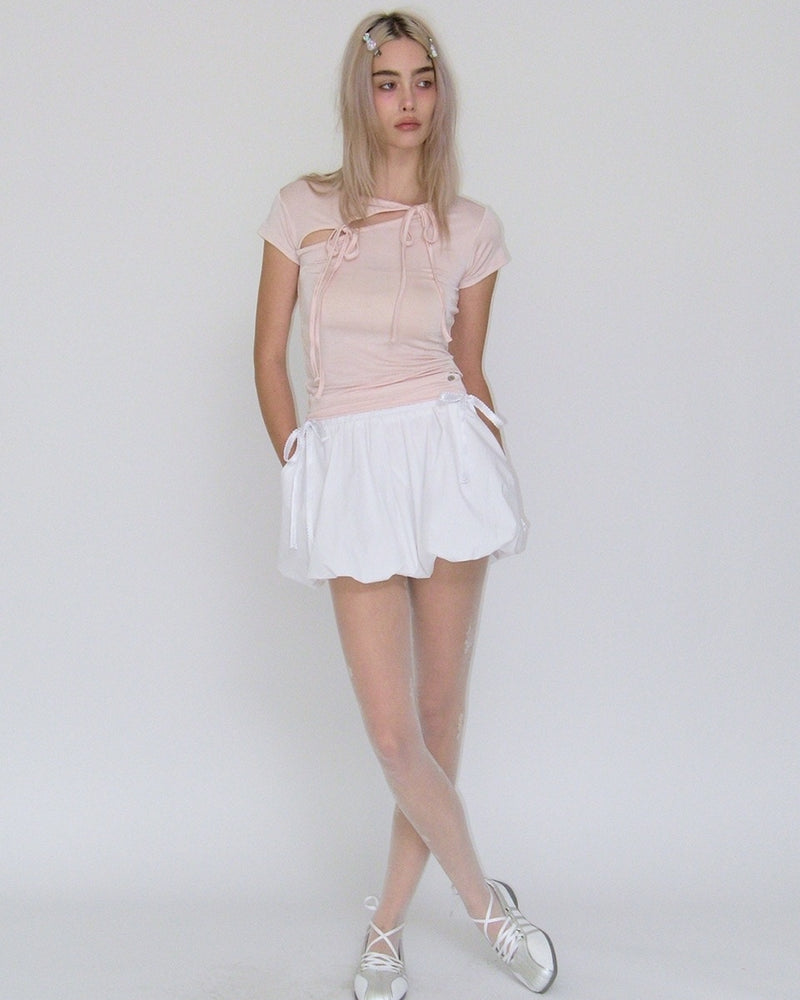 【CRANK】SHIRRING BALLOON SKIRT