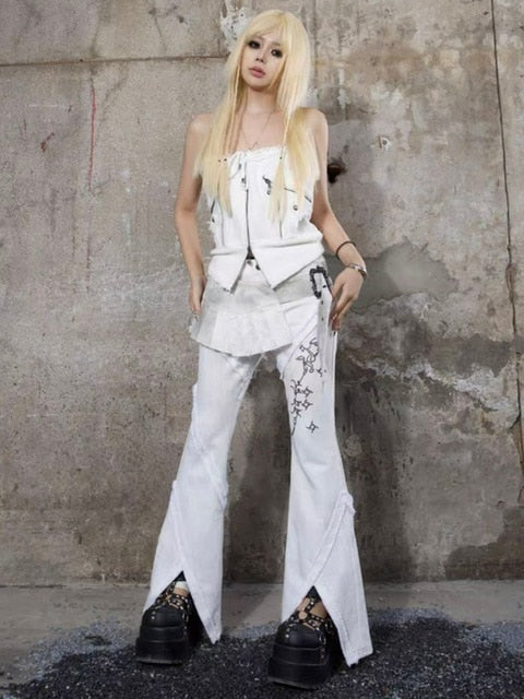 【ARIADNAw】Zip design tube top