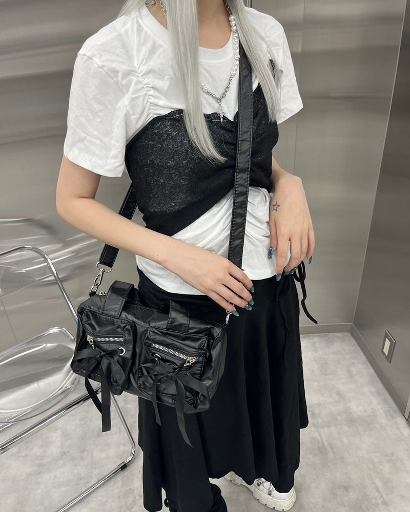 【nmtc +】ribbon mini 2way bag (3color)