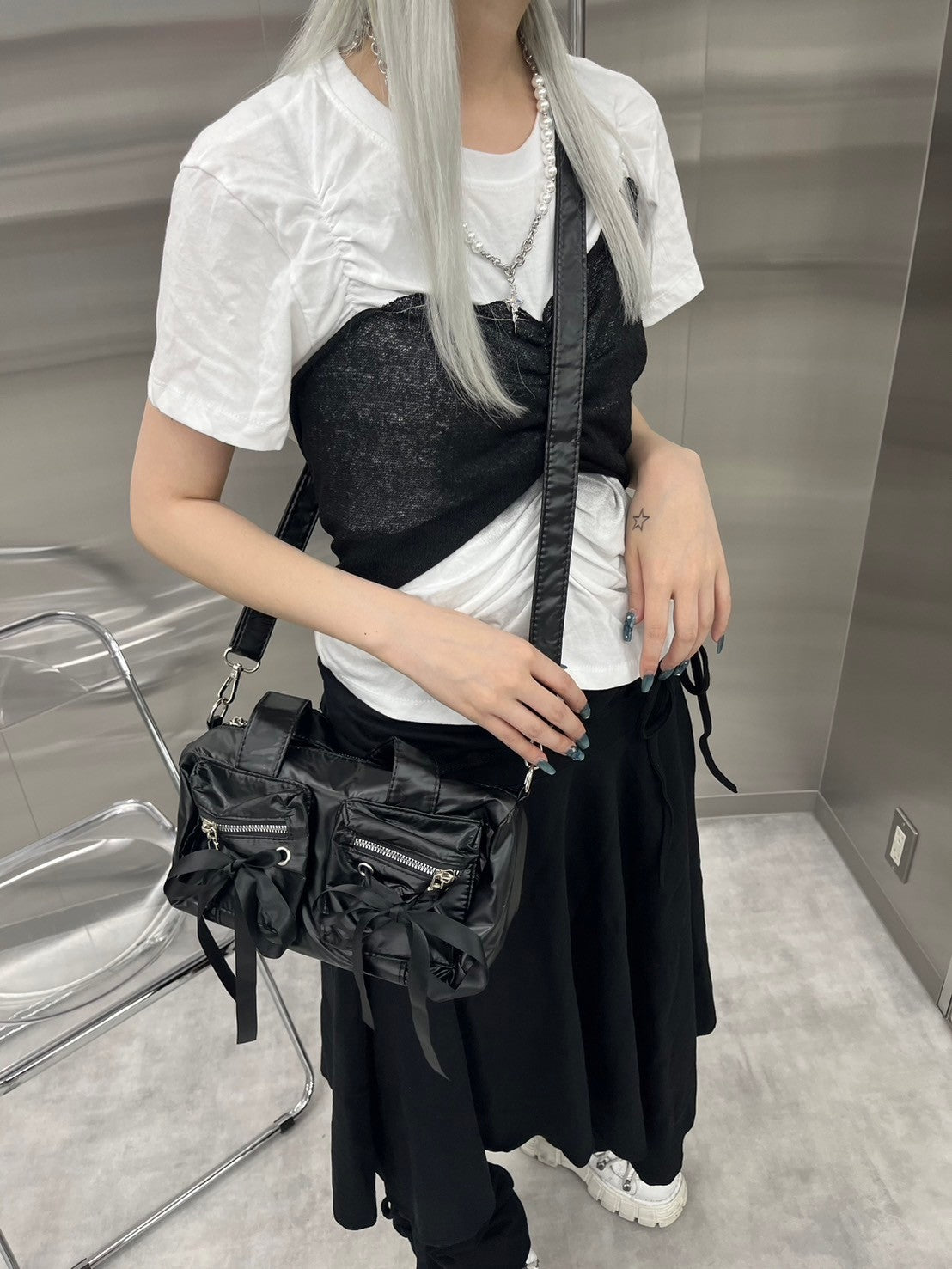 【nmtc +】ribbon mini 2way bag (3color)