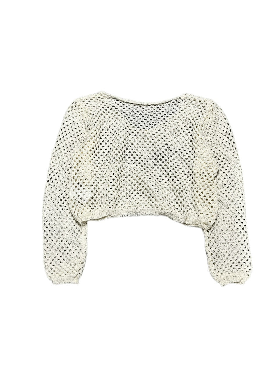 受注制【Never mind the XU】cropped damage knit (2color)