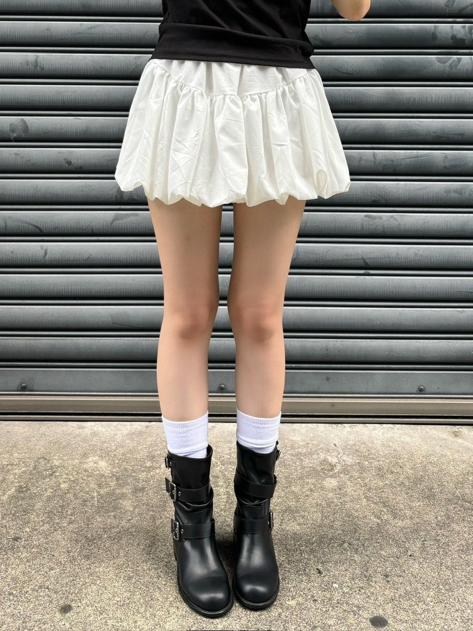 受注制【OaKS】balloon mini skirt (2color)