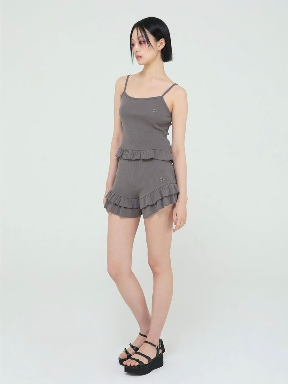 【Uglyshadow】US RUFFLE SLEEVELESS
