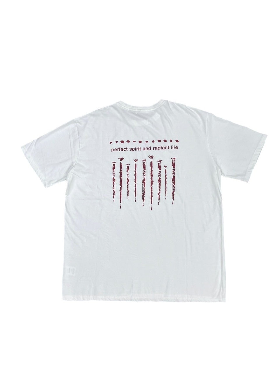 受注制【Chikashitsu +】nail back print t-shirt (3color)